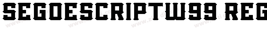 SegoescriptW99 Regul字体转换